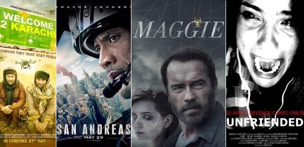 Welcome 2 Karachi, San Andreas, Maggie and some generic slasher-horror. What to watch this weekend?