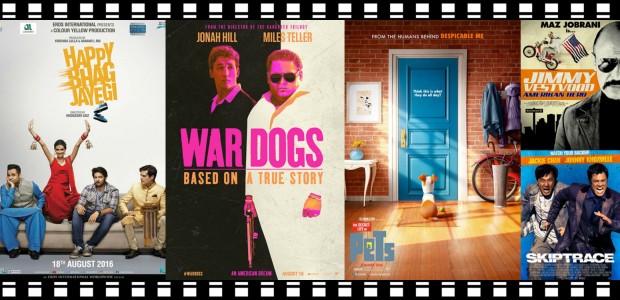 2 x buddy-action-comedies + a family animation + a coming-to-America slapstick + a Bollywood rom-com
