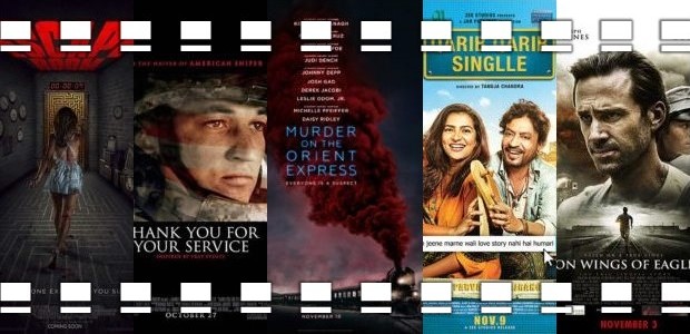 This week: a murder mystery, an Oscar-bait, and a Bollywood film.